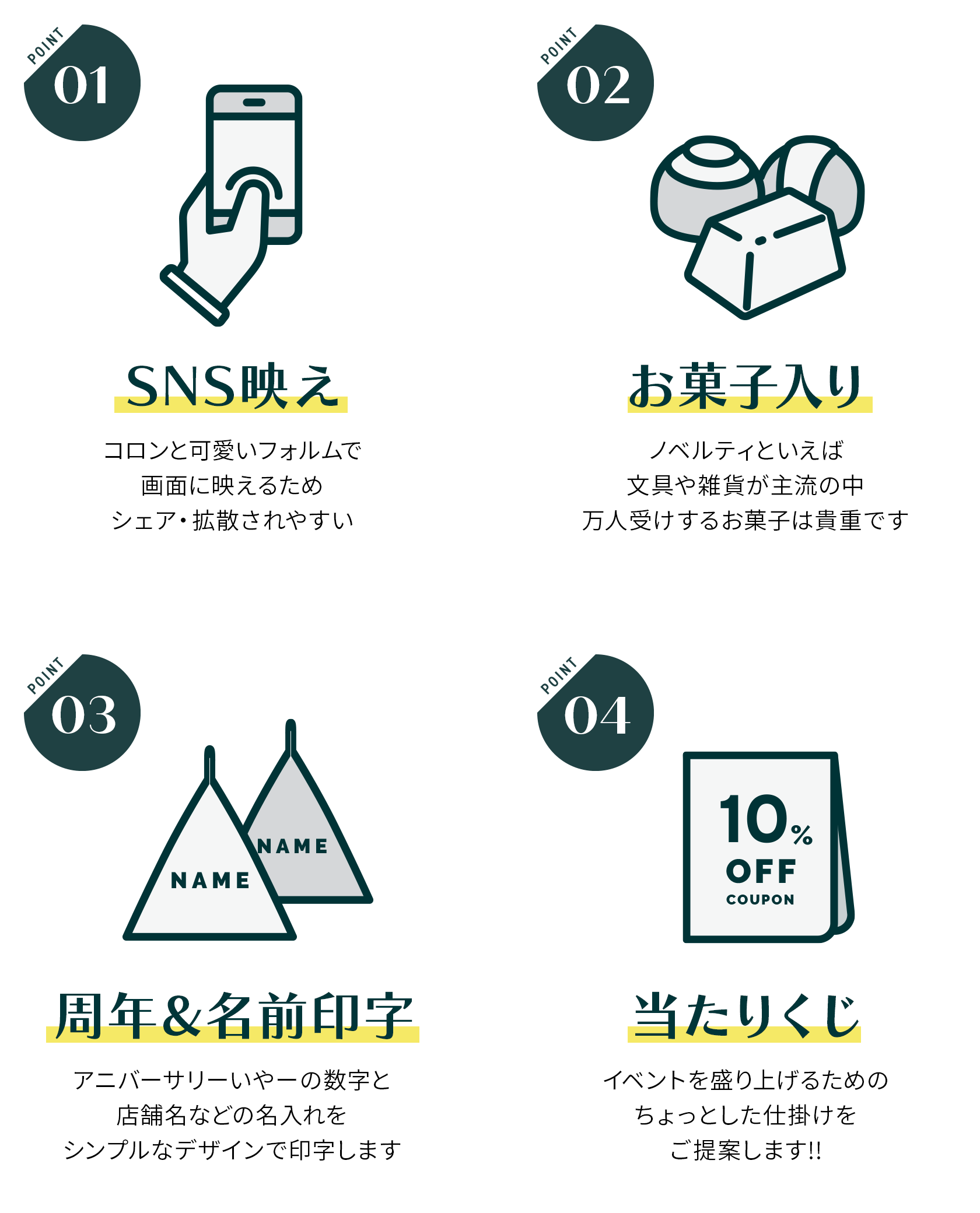プチギフト ノベルティ アニバーサリー イベント おしゃれ